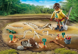 Playmobil Dinos Archaeological Dig with Dinosaur Skeleton - Treasure Island Toys