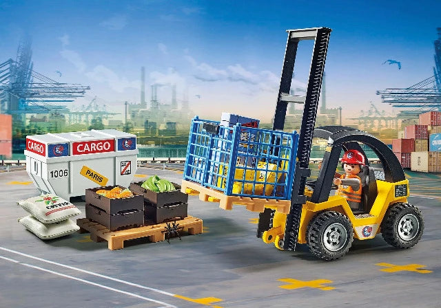 Playmobil My Life Forklift Truck with Cargo - Treasure Island Toys