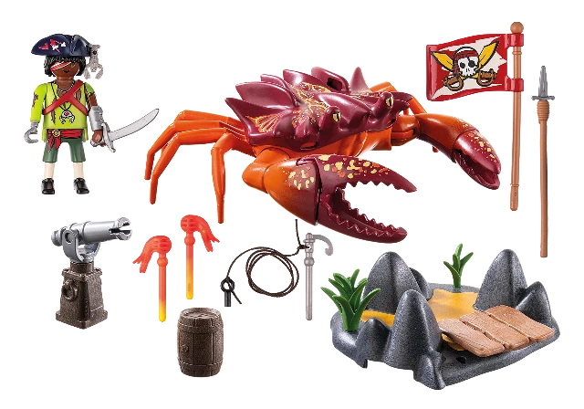 Playmobil Pirates Battle with The Giant Crab - Treasure Island Toys