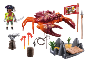 Playmobil Pirates Battle with The Giant Crab - Treasure Island Toys