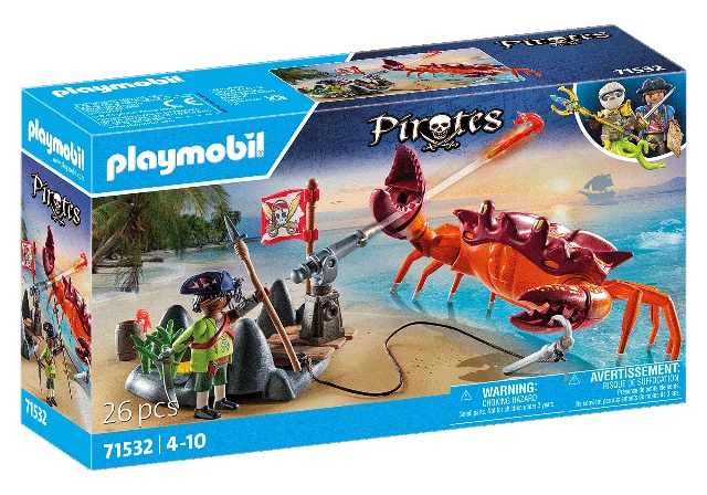 Playmobil Pirates Battle with The Giant Crab - Treasure Island Toys