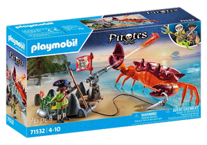 Playmobil Pirates Battle with The Giant Crab - Treasure Island Toys