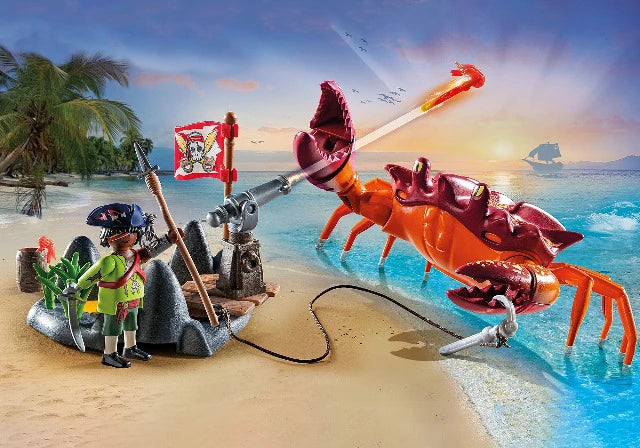 Playmobil Pirates Battle with The Giant Crab - Treasure Island Toys