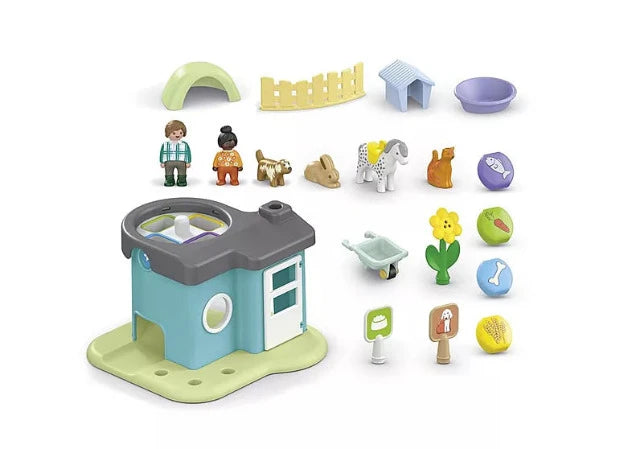 Playmobil Junior Animal Kennel with Treats Dispenser