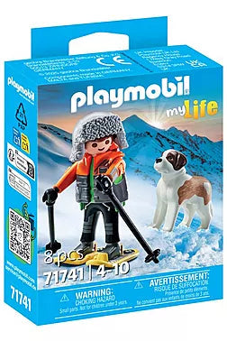 Playmobil My Life Pet Collectibles Hiker with St. Bernard - Treasure Island Toys