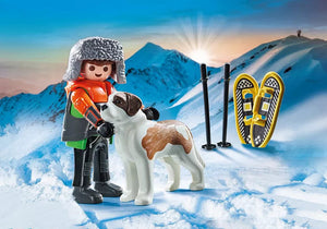 Playmobil My Life Pet Collectibles Hiker with St. Bernard - Treasure Island Toys
