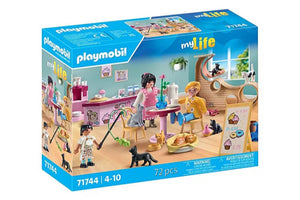 Playmobil My Life Pet Grooming Cat Café - Treasure Island Toys