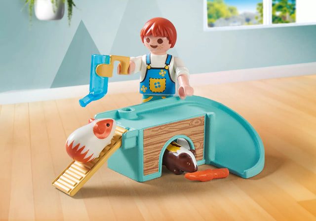 Playmobil My Life Pet Grooming Guinea Pig House - Treasure Island Toys
