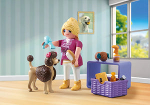 Playmobil My Life Pet Grooming Dog Groomer - Treasure Island Toys
