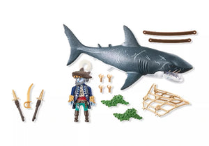 Playmobil Pirates Giant Shark with Pirate - Treasure Island Toys