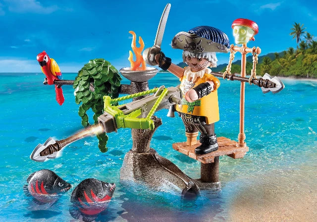 Playmobil Pirates Pirate with Ballista - Treasure Island Toys