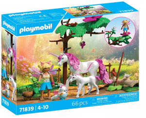 Playmobil Magic Unicorn Magical Unicorn Stable for Mother & Foal - Treasure Island Toys