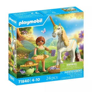 Playmobil Magic Unicorn Collectible Unicorn Rainbow Flower with Fairy - Treasure Island Toys
