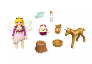Playmobil Magic Unicorn Golden Unicorn Foal with Fairy - Treasure Island Toys