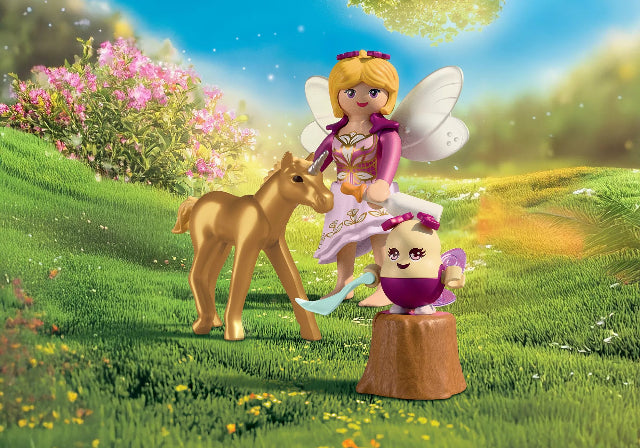 Playmobil Magic Unicorn Golden Unicorn Foal with Fairy - Treasure Island Toys