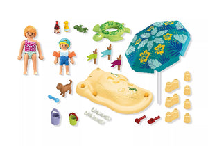 Playmobil My Life Beach Vacation Family Fun with Sand Castles - Treasure Island Toys