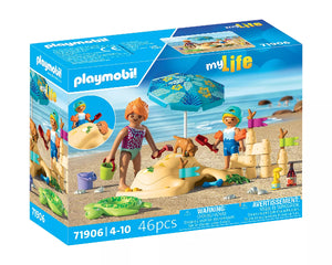 Playmobil My Life Beach Vacation Family Fun with Sand Castles - Treasure Island Toys