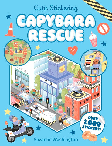 Cutie Stickering: Rescue Capybaras Sticker Book - Treasure Island Toys