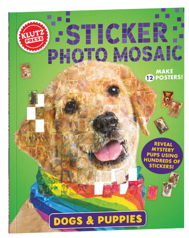 Klutz Sticker Photo Mosaic: Dogs & Puppies - Treasure Island Toys