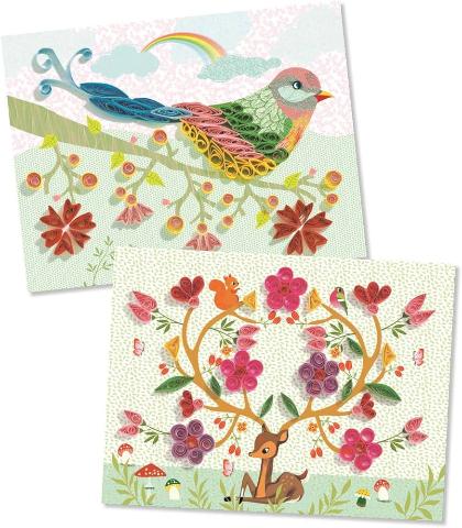 Djeco Art Kit - Quilling Spiral Seasons - Treasure Island Toys