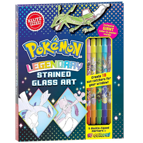 Klutz Pokémon Legendary Stained Glass - Treasure Island Toys