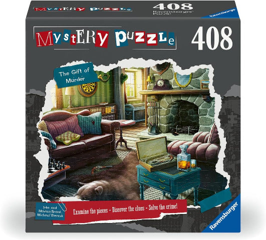 Ravensburger Puzzle Mystery 408 Pieces, The Gift of Murder