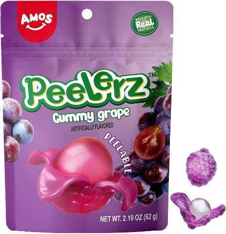 Amos Peelerz Gummy Grape - Treasure Island Toys