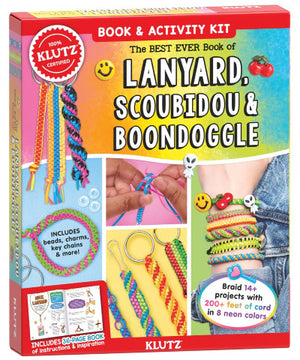 Klutz The Best Ever Book of Lanyards, Scoubidou and Boondoggle - Treasure Island Toys