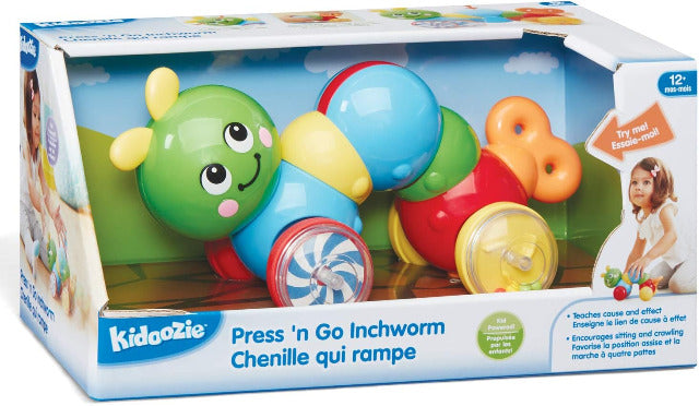 Kidoozie Press 'N Go Inchworm - Treasure Island Toys