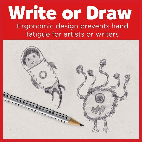 Faber-Castell Red Box Jumbo Grip Graphite EcoPencils No.2 - Treasure Island Toys