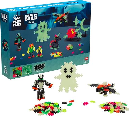 Plus-Plus Learn to Build Glow, 500 Pieces - Treasure Island Toys