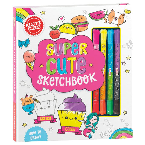 Klutz Super Cute Sketchbook - Treasure Island Toys