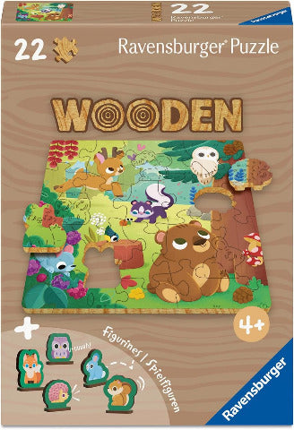 Ravensburger Puzzle Wood 22 Piece, Forest Animals - Treasure Island Toys