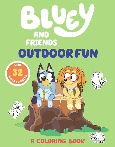 Bluey: Outdoor Fun A Colouring Book - Treasure Island Toys