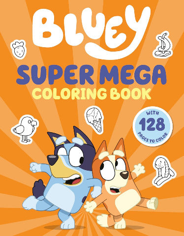 Bluey: Super Mega Colouring Book - Treasure Island Toys
