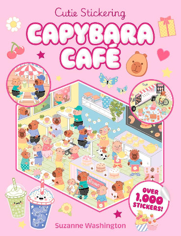 Cutie Stickering: Capybaras Cafe Sticker Book - Treasure Island Toys