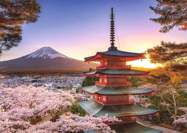 Ravensburger Puzzle 1000 Piece, Mount Fuji Cherry Blossom View