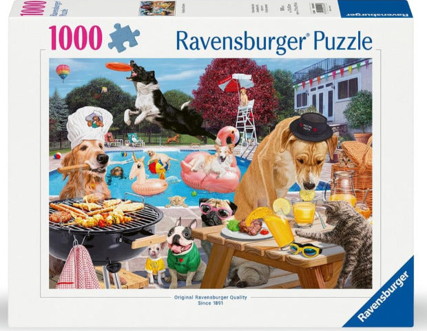 Ravensburger Puzzle 1000 Piece, Dog Days of Summer - Treasure Island Toys