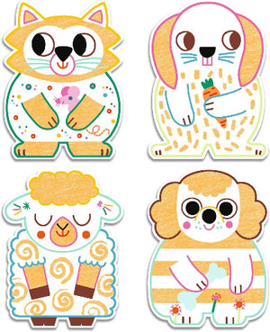 Djeco Colouring - Domestic Animals - Treasure Island Toys