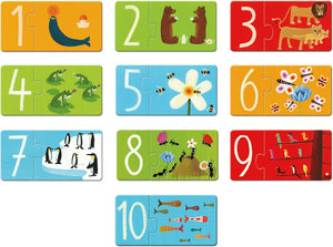 Djeco Puzzle Duo - Numbers - Treasure Island Toys