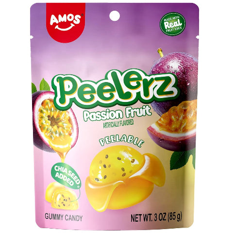 Amos Peelerz Gummy Passion Fruit - Treasure Island Toys
