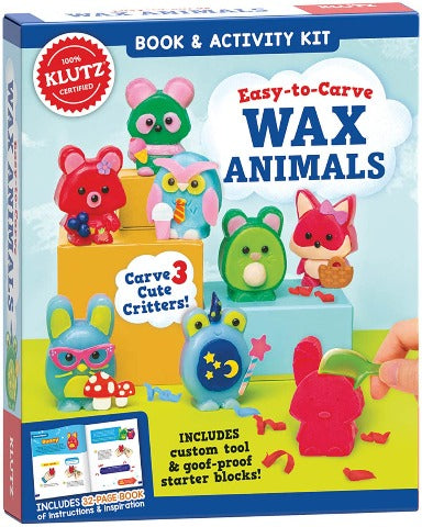Klutz Easy-to-Carve Wax Animals - Treasure Island Toys