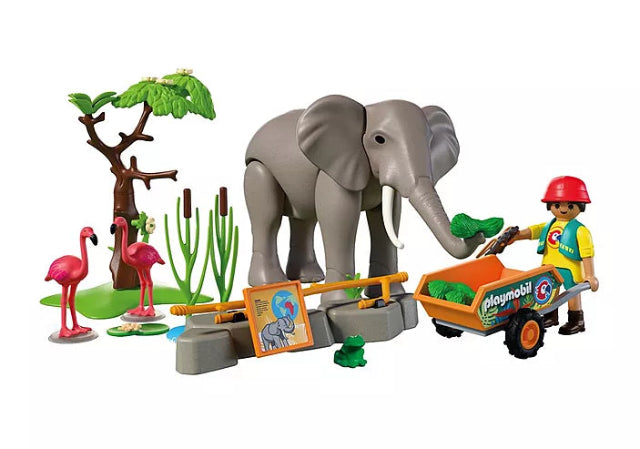Playmobil Promo Pack Elephant with Zookeeper - Treasure Island Toys