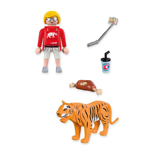 Playmobil Zoo Tiger and Visitor - Treasure Island Toys