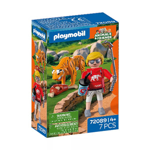 Playmobil Zoo Tiger and Visitor - Treasure Island Toys