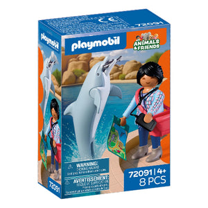 Playmobil Zoo Dolphin and Zookeeper