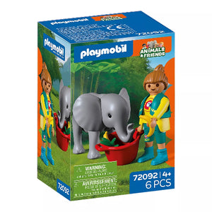 Playmobil Zoo Baby Elephant and Zookeeper