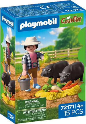 Playmobil Country Farmer with Potbellied Pig