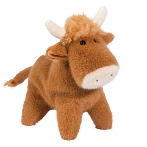 Douglas Cuddle Muzzle Hank Highland Cow, Large - Treasure Island Toys
