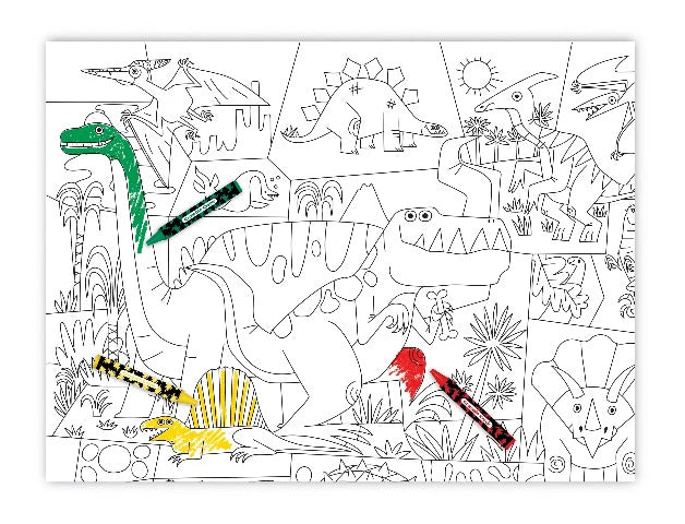 Crocodile Creek Art Colouring Poster Set - Treasure Island Toys